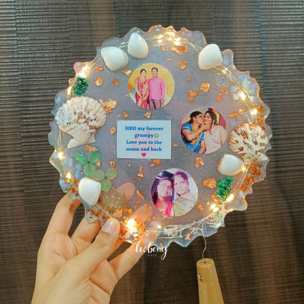 Resin birthday gift ideas, resin birthday gifts, photo frame gift, resin birthday frame