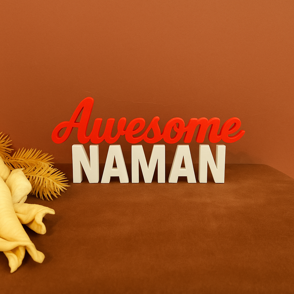 customised message name, 3d printed gifts